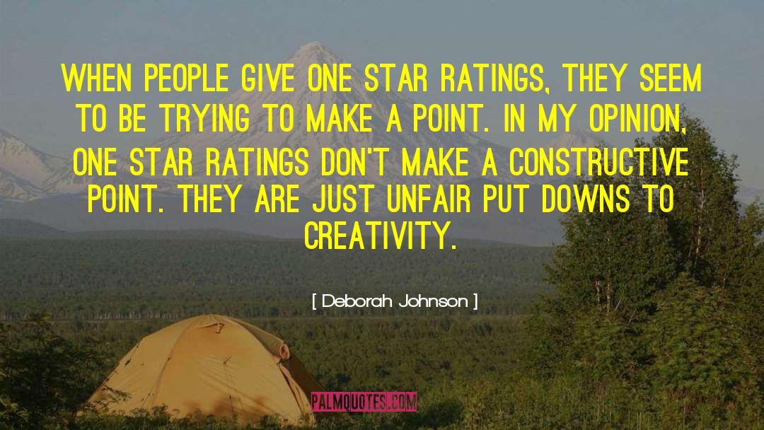 Unfair Advantage quotes by Deborah Johnson