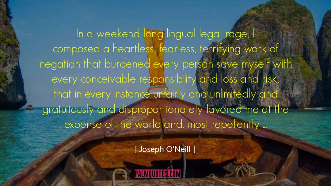 Unfairly quotes by Joseph O'Neill