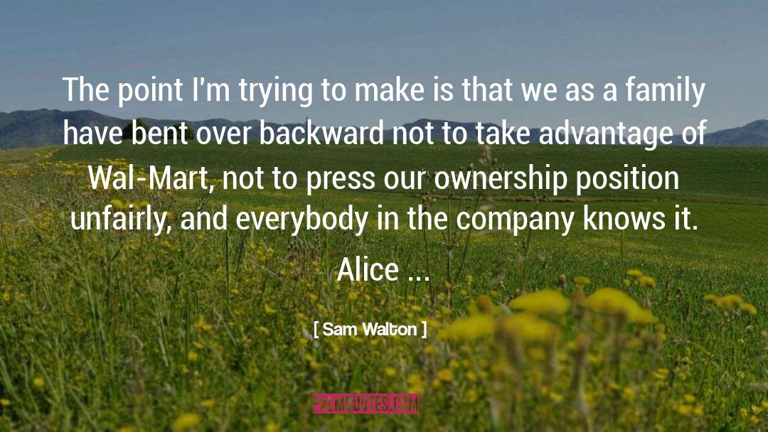 Unfairly quotes by Sam Walton