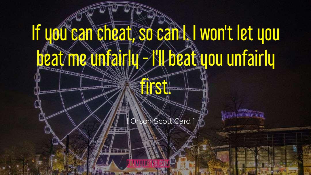 Unfairly quotes by Orson Scott Card