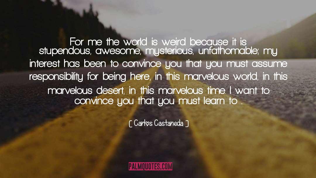 Unfathomable quotes by Carlos Castaneda