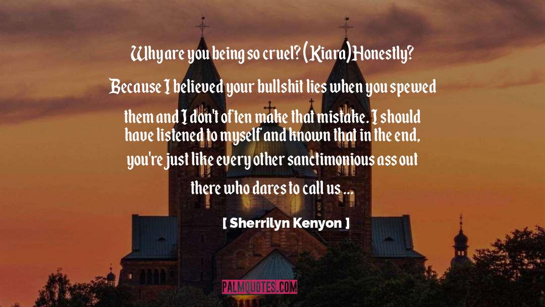 Unfeeling quotes by Sherrilyn Kenyon