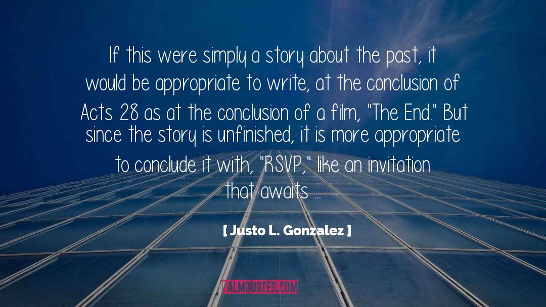 Unfinished quotes by Justo L. Gonzalez