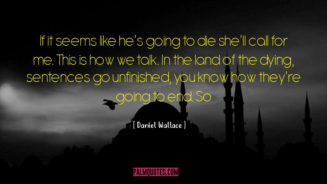 Unfinished quotes by Daniel Wallace