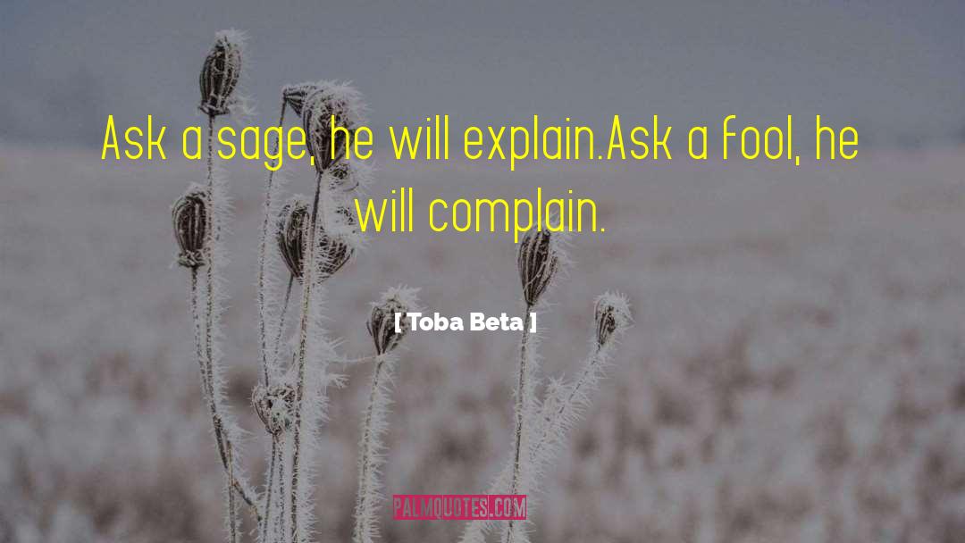 Unfocused Mind quotes by Toba Beta