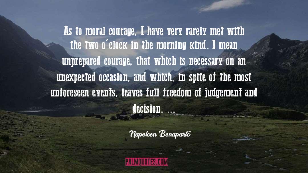 Unforeseen quotes by Napoleon Bonaparte