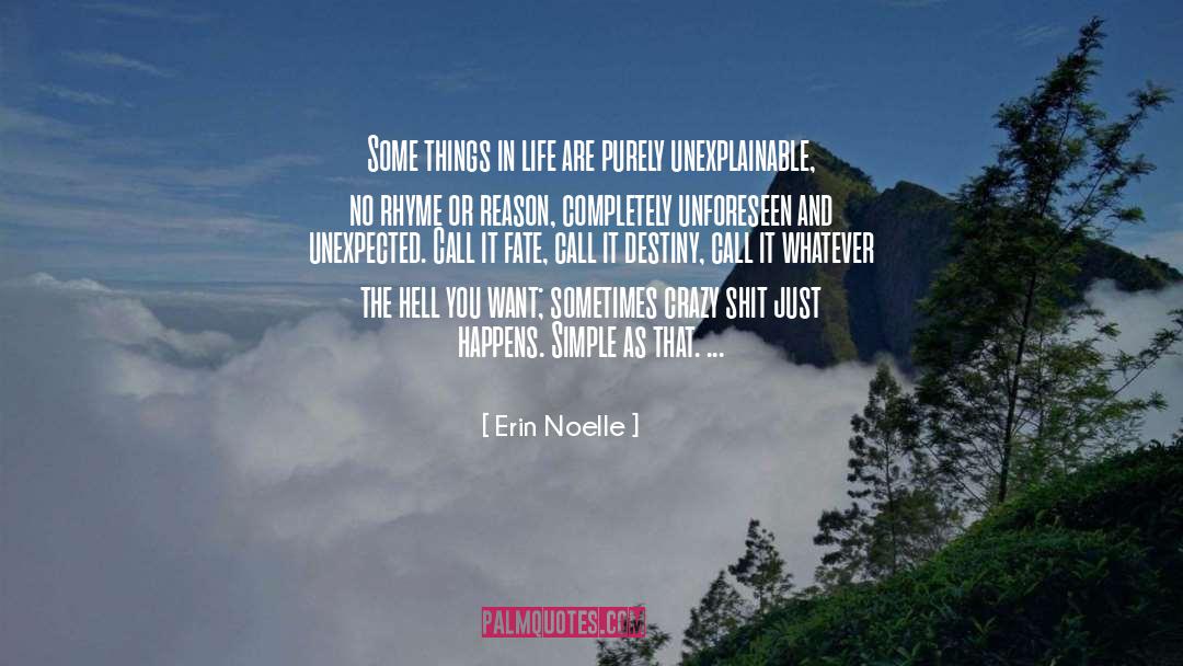 Unforeseen quotes by Erin Noelle