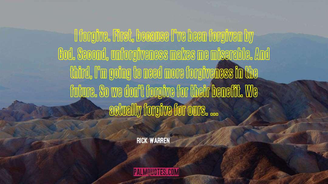 Unforgiveness quotes by Rick Warren
