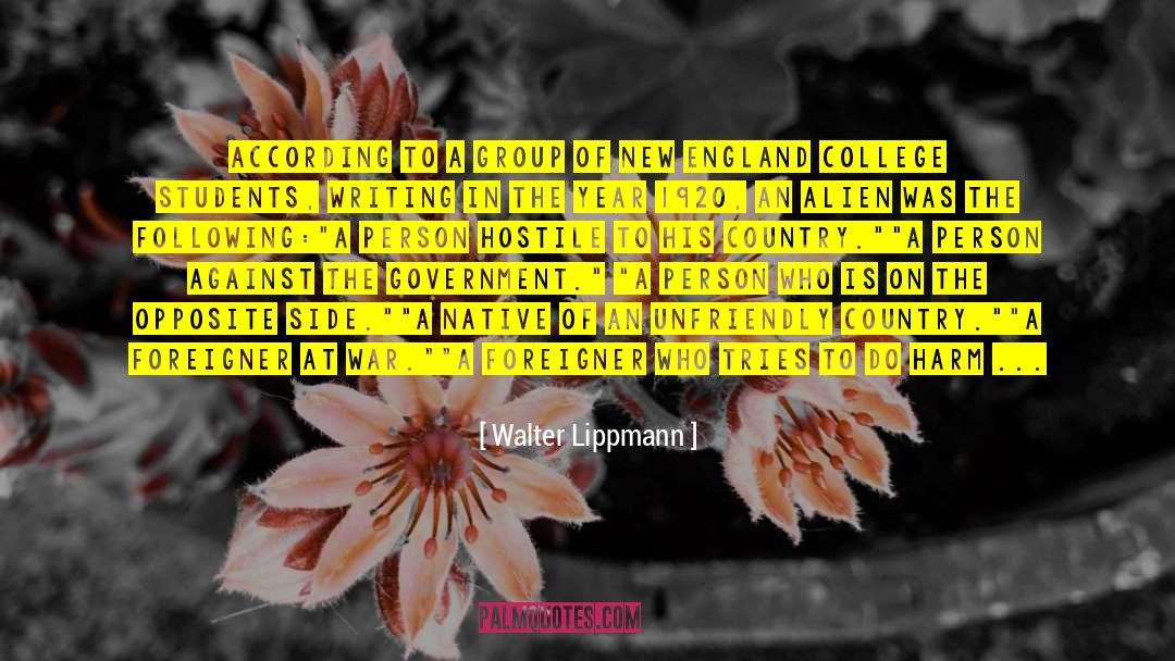 Unfriendly quotes by Walter Lippmann