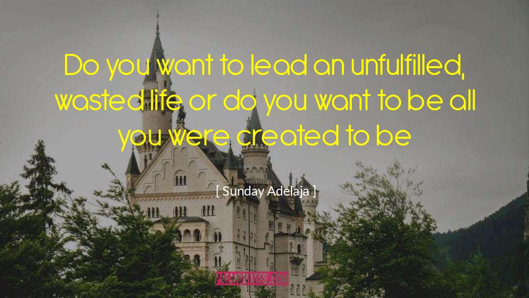 Unfulfilled quotes by Sunday Adelaja