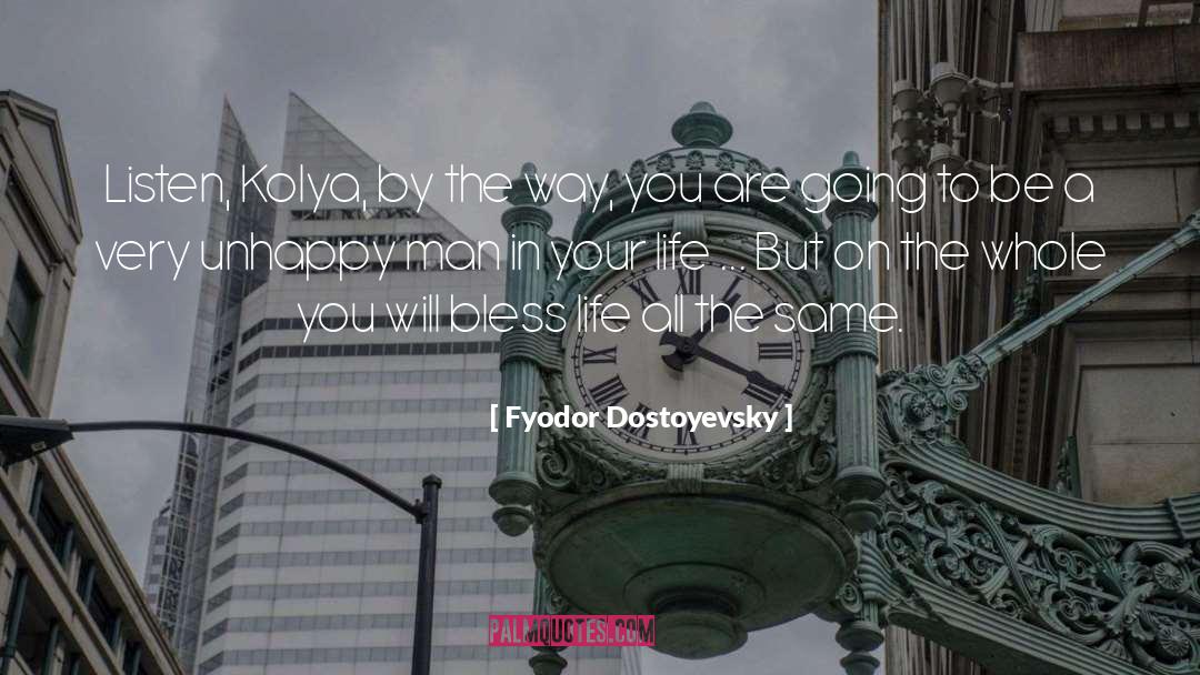 Unhappy quotes by Fyodor Dostoyevsky