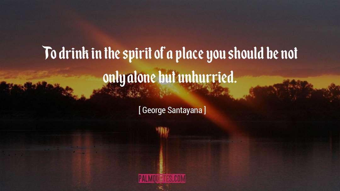 Unhurried quotes by George Santayana