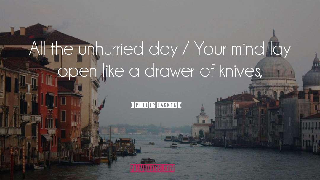 Unhurried quotes by Philip Larkin