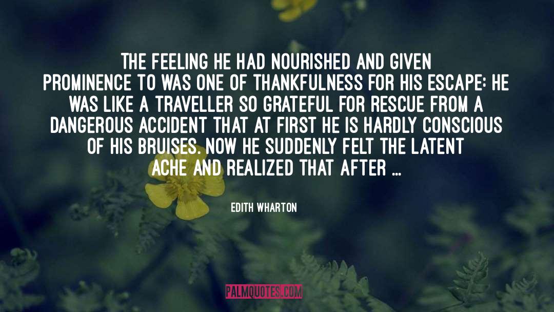 Unhurt Crossword quotes by Edith Wharton