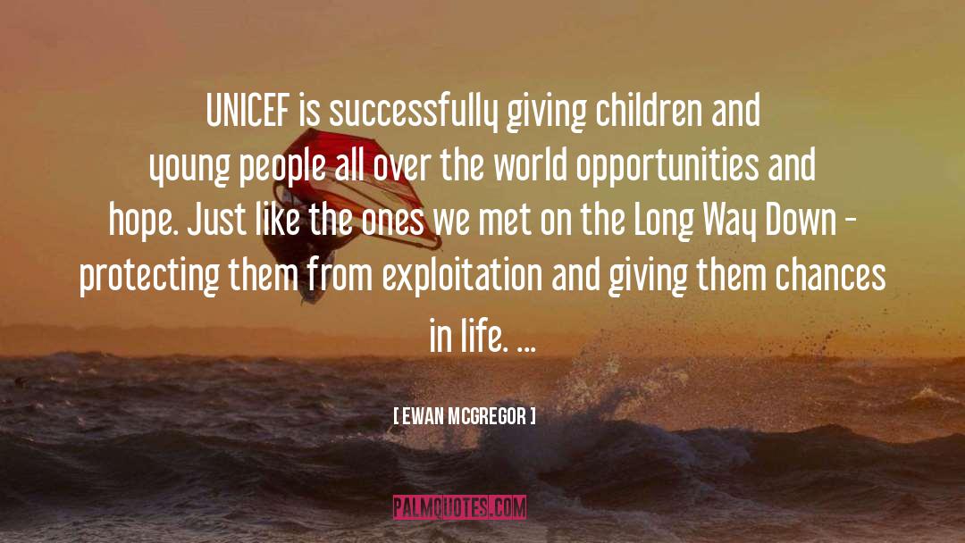 Unicef quotes by Ewan McGregor