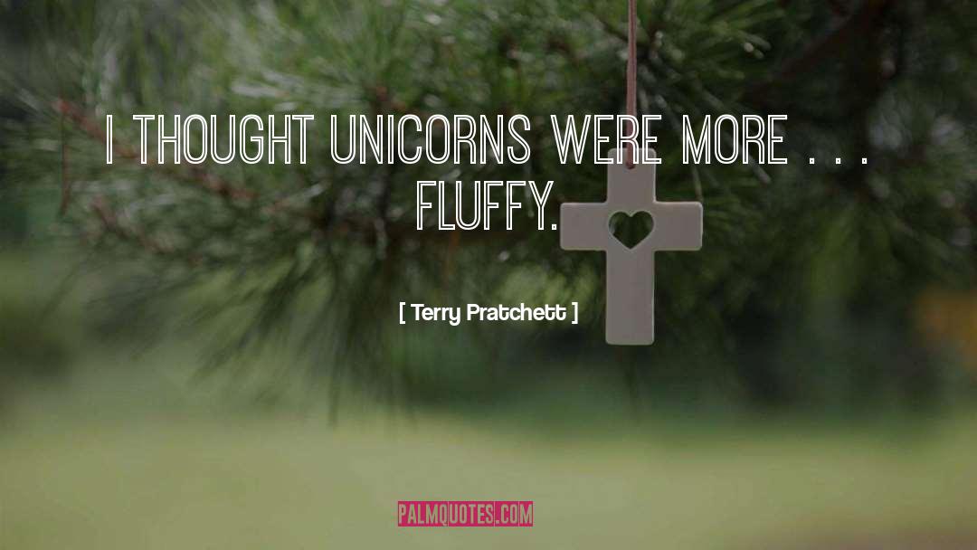Unicorns quotes by Terry Pratchett