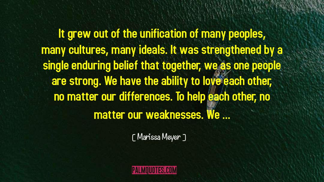 Unification quotes by Marissa Meyer