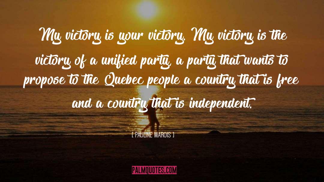 Unified quotes by Pauline Marois