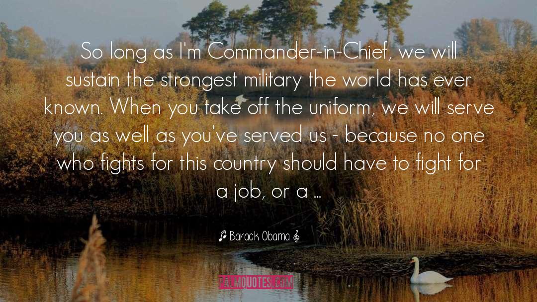 Uniform quotes by Barack Obama