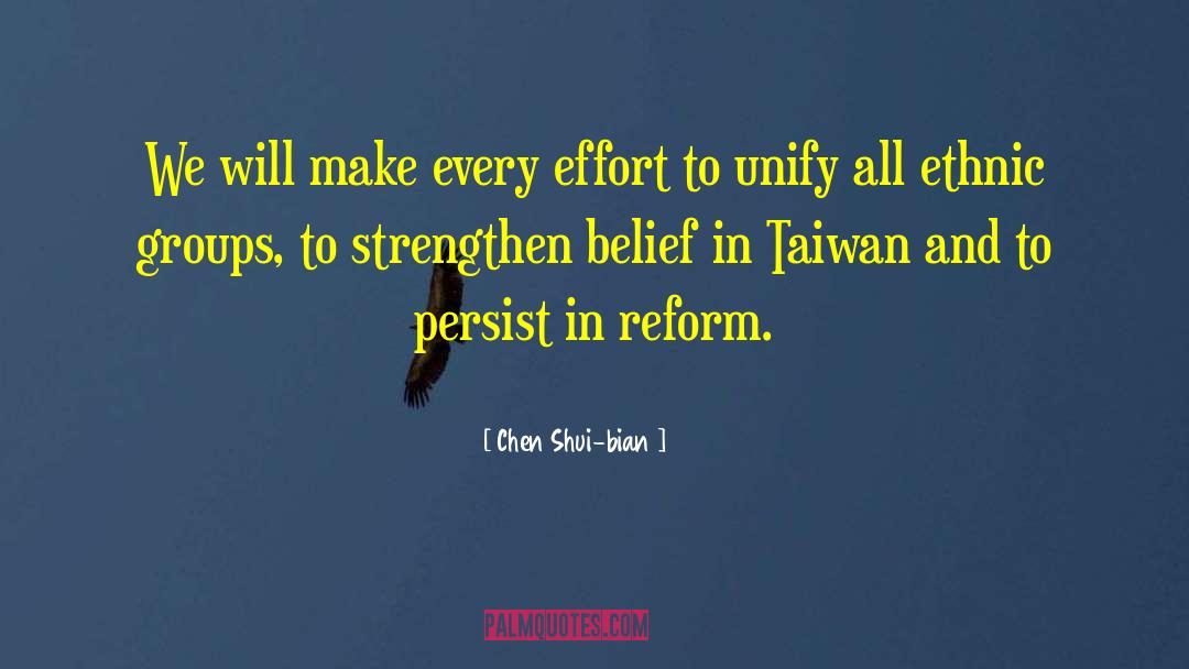 Unify quotes by Chen Shui-bian