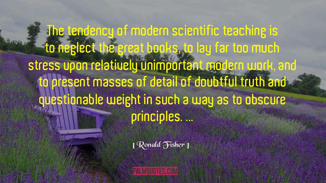 Unimportant quotes by Ronald Fisher