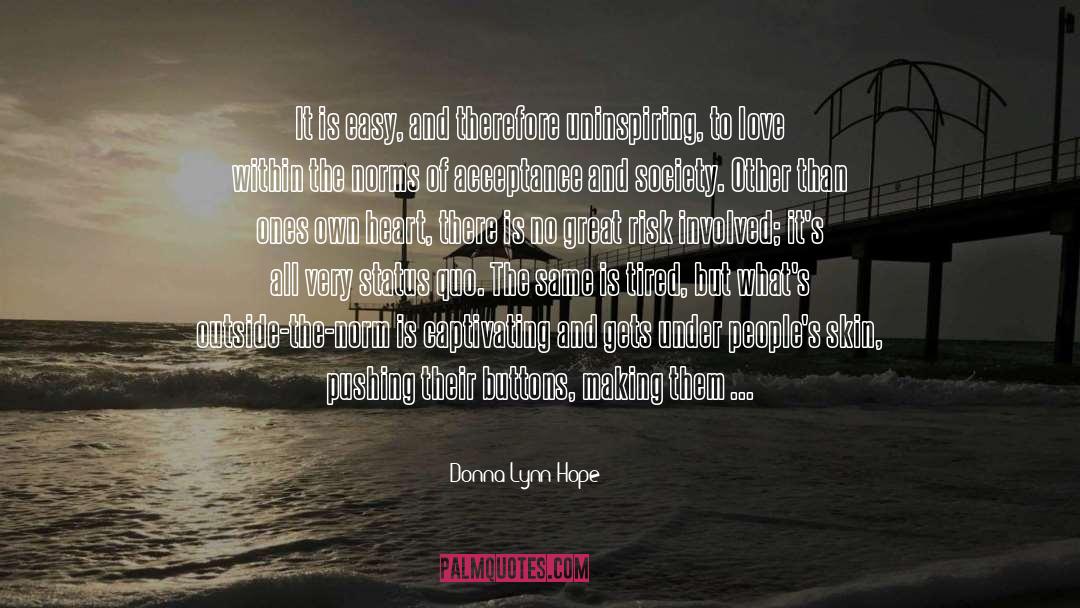 Uninspiring quotes by Donna Lynn Hope