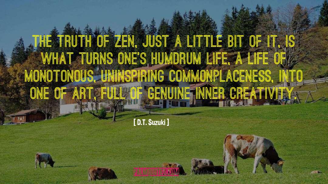 Uninspiring quotes by D.T. Suzuki