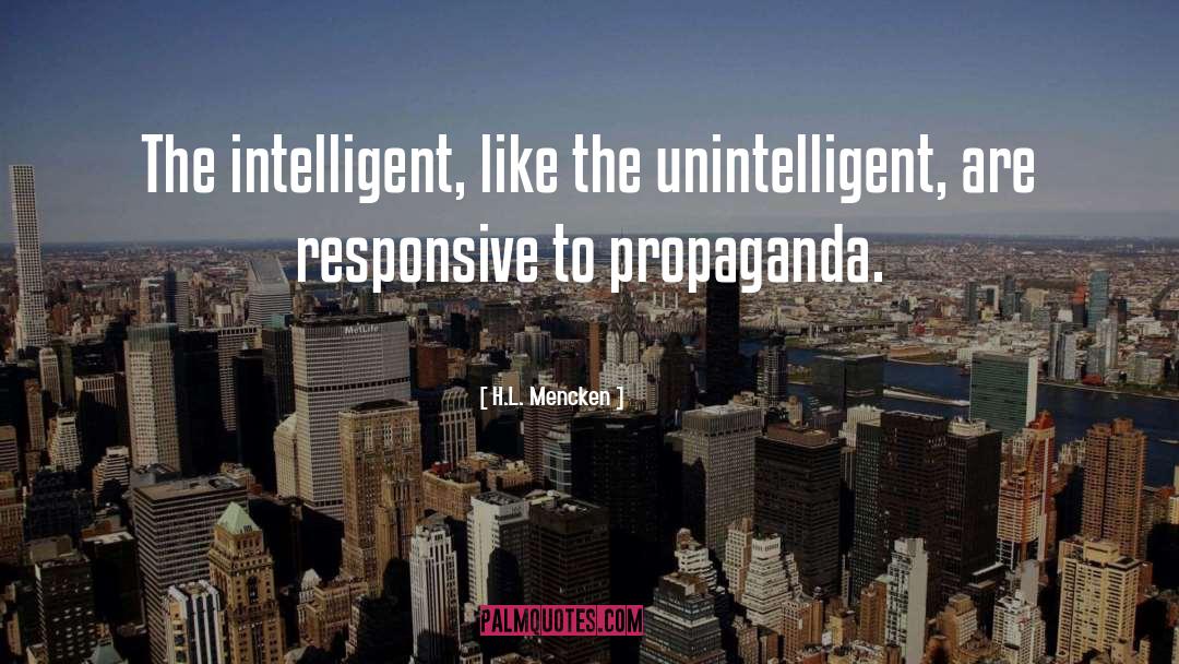 Unintelligent quotes by H.L. Mencken