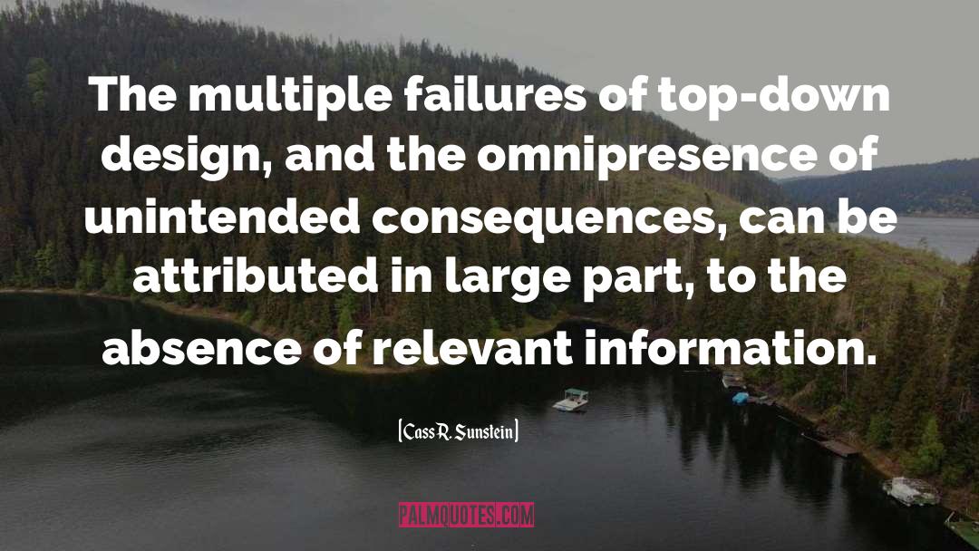 Unintended Consequences quotes by Cass R. Sunstein