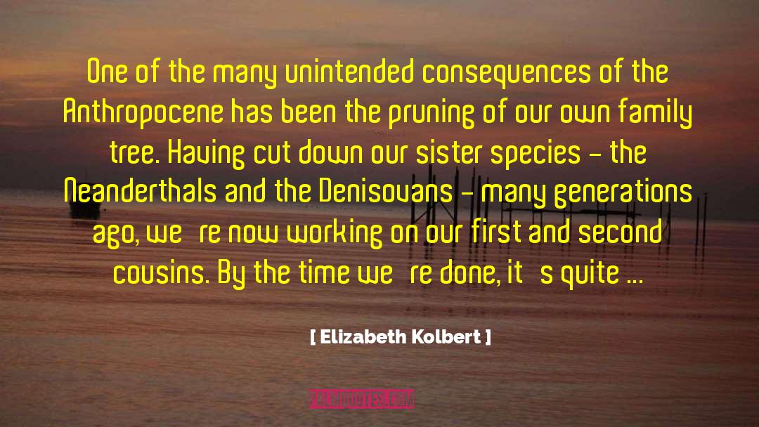 Unintended Consequences quotes by Elizabeth Kolbert