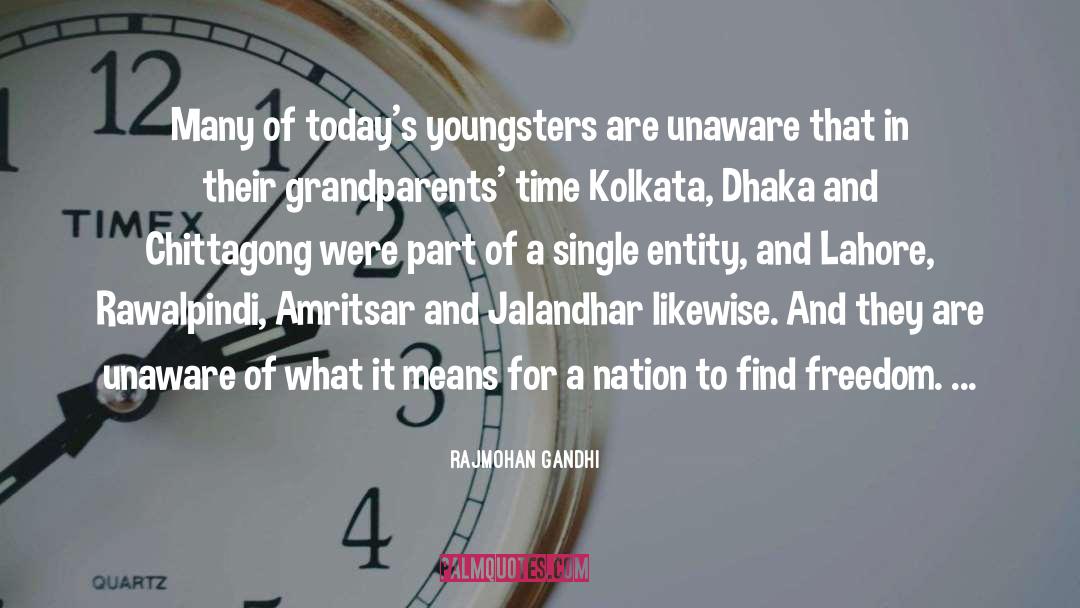 Uninterested Grandparents quotes by Rajmohan Gandhi