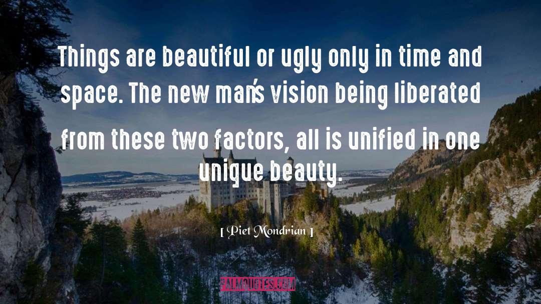 Unique Beauty quotes by Piet Mondrian