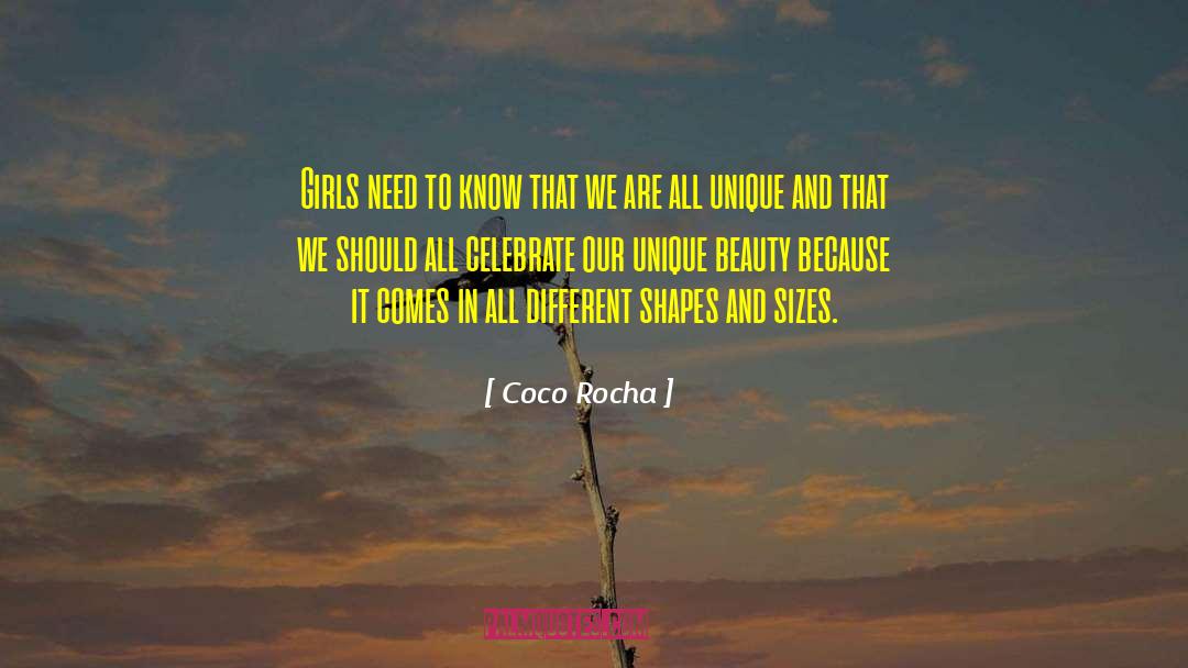 Unique Beauty quotes by Coco Rocha