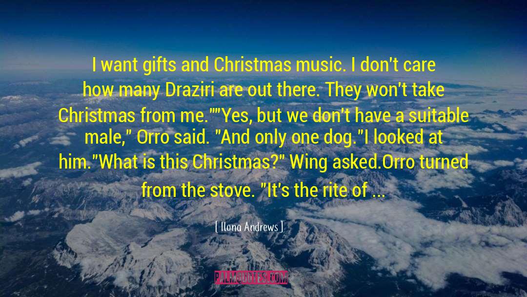 Unique Christmas Gifts quotes by Ilona Andrews