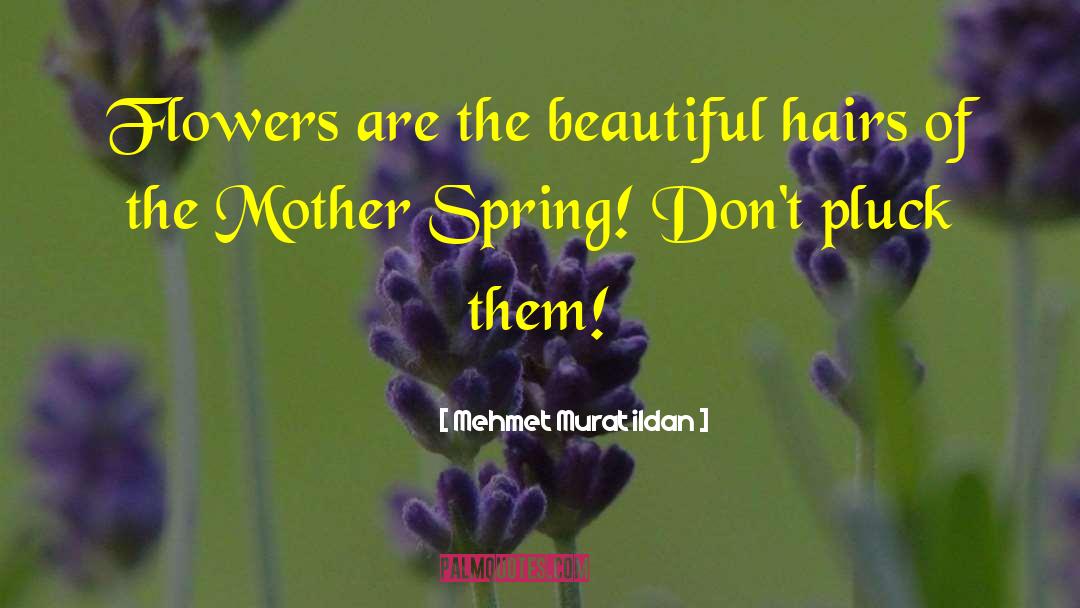 Unique Flowers quotes by Mehmet Murat Ildan