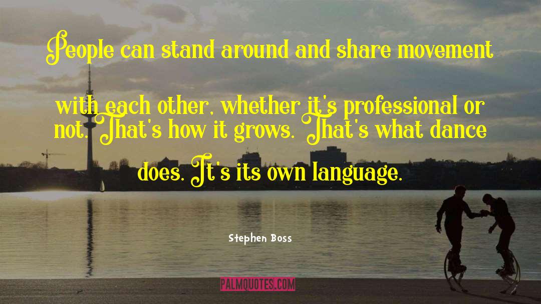 Unique Language quotes by Stephen Boss