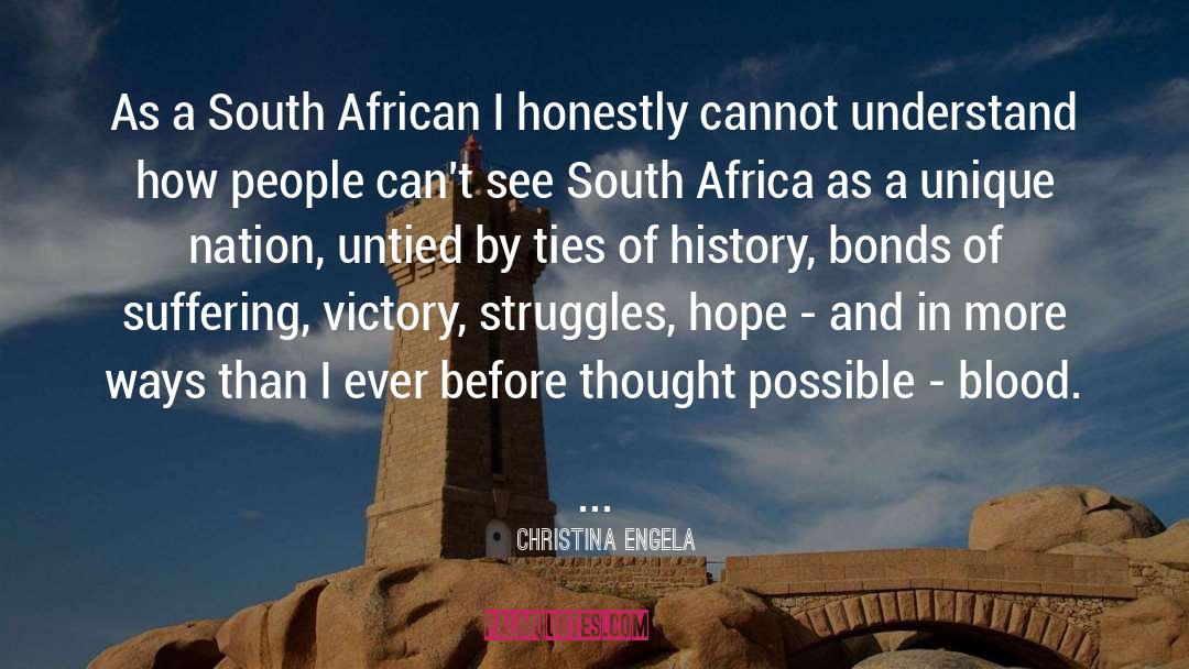 Unique Nation quotes by Christina Engela