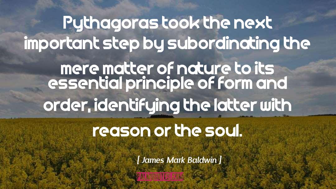 Unique Nature quotes by James Mark Baldwin