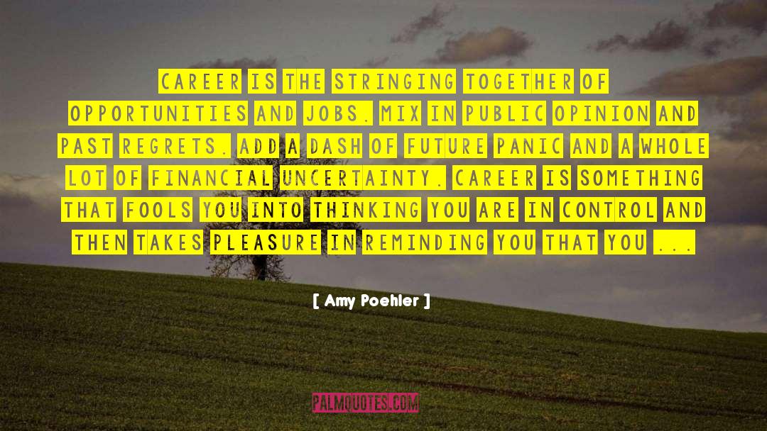 Unique Opportunities quotes by Amy Poehler