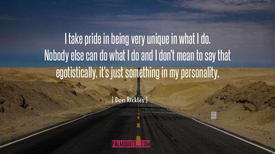 Unique Personality quotes by Don Rickles