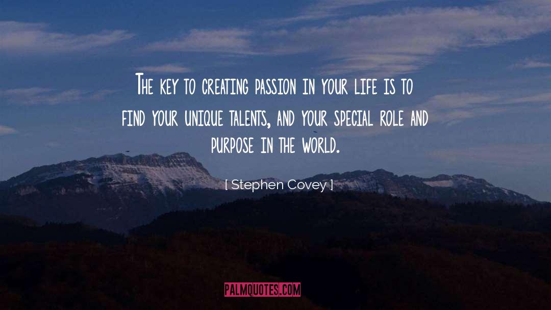 Unique Talents quotes by Stephen Covey