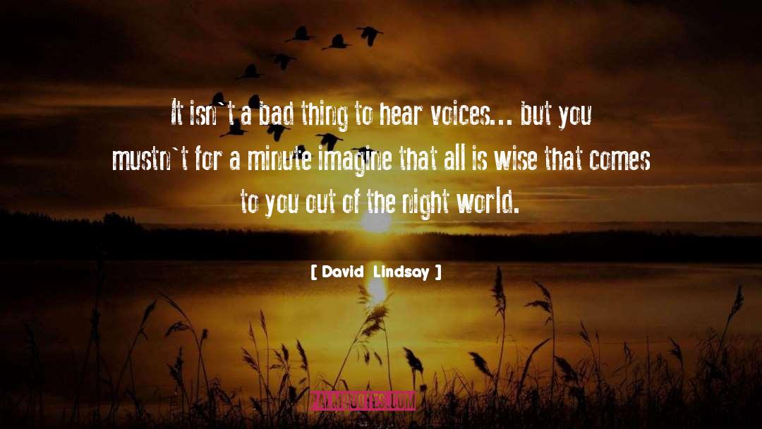 Unique Voices quotes by David  Lindsay