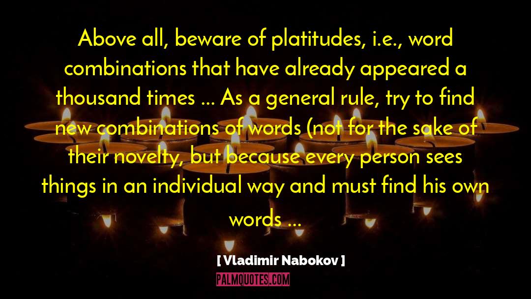 Uniqueness Of An Individual quotes by Vladimir Nabokov
