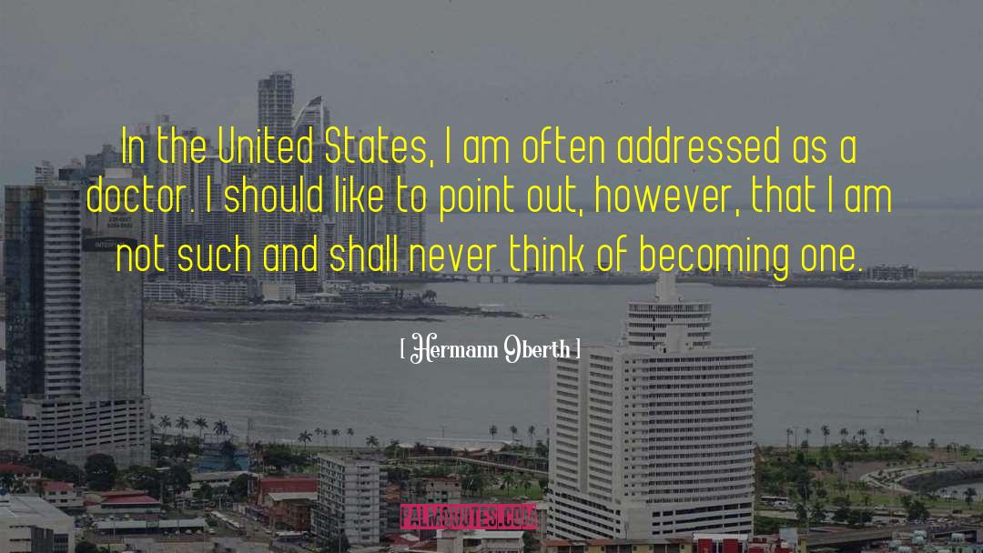 United States History quotes by Hermann Oberth