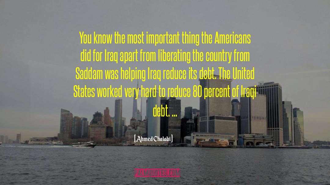 United States Military quotes by Ahmed Chalabi