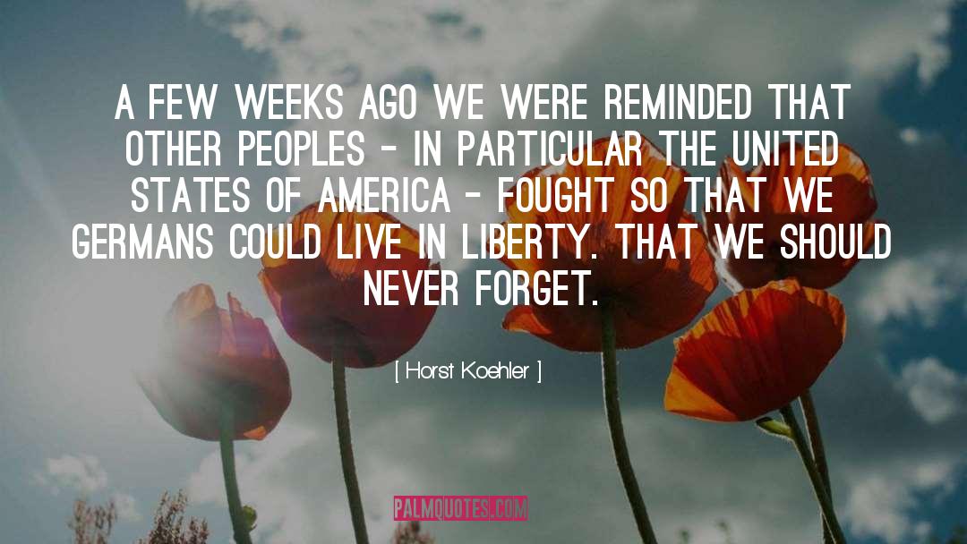 United States Of America quotes by Horst Koehler