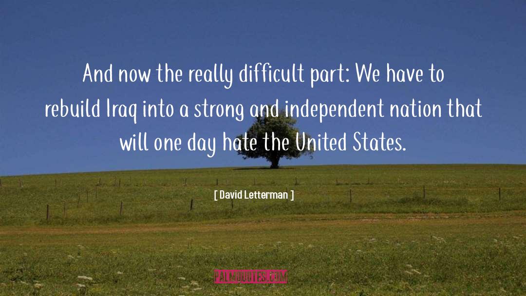 United We Spy quotes by David Letterman
