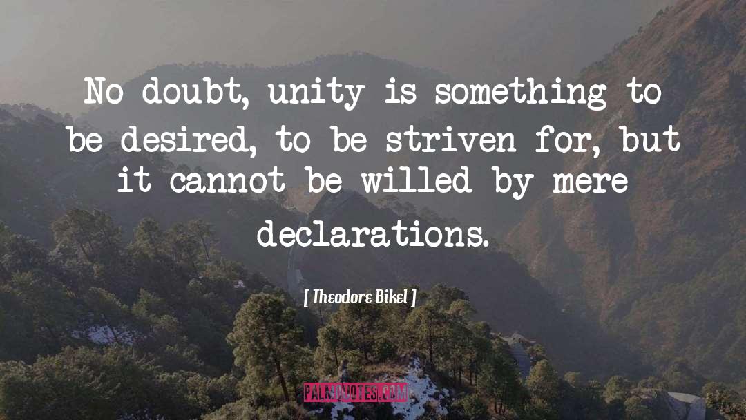 Unity quotes by Theodore Bikel