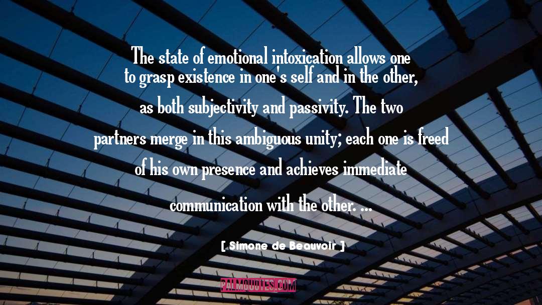 Unity quotes by Simone De Beauvoir