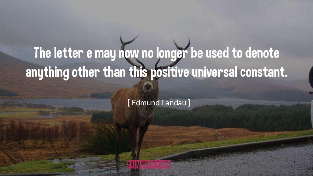 Universal Acceptance quotes by Edmund Landau